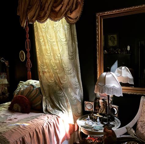 Miss Havisham Hideaway Victorian Curtains Traditional Lamp