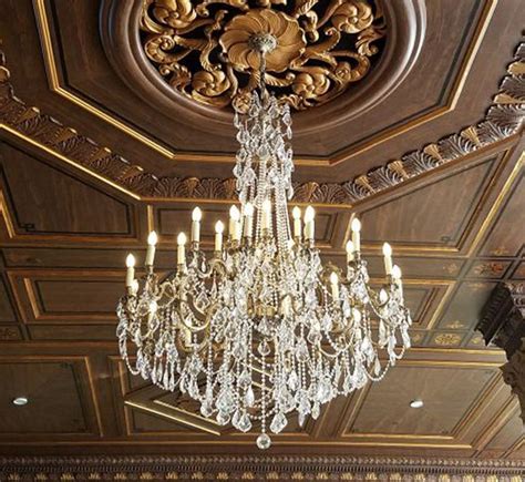 Sterling Collection 248 Extra Large Brass And Crystal Chandelier Grand