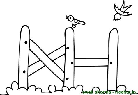 Fence Coloring Page