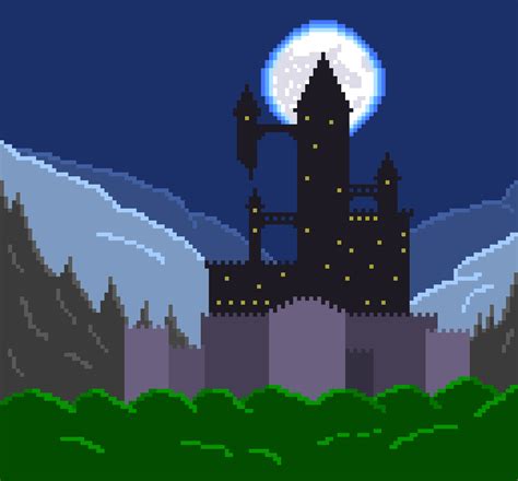 Castle Background Pixel Art Maker