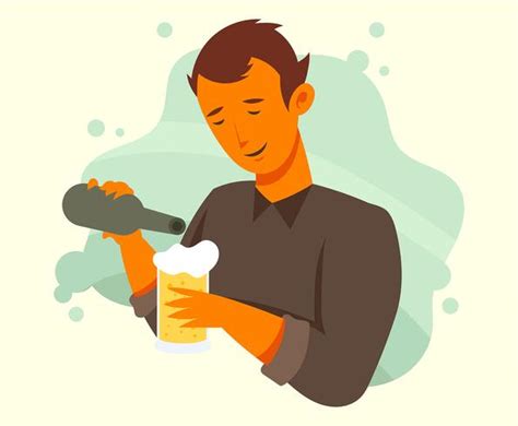 Guys Drinking Beer Illustration 268282 Vector Art At Vecteezy