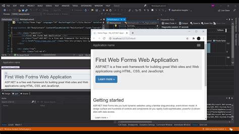 Asp Net Web Forms In Visual Studio Getting Started Youtube