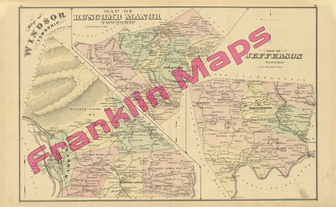 Andys Antique Maps 1876 Berks County