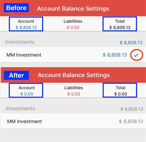 How To Set Up Account Balance Money Manager Help Center