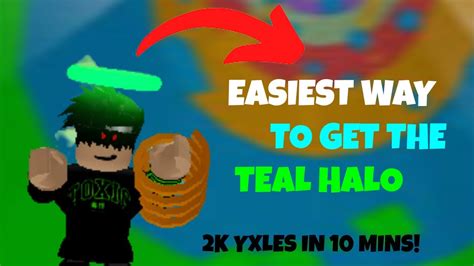 The Easiest Way To Get The Teal Halo In Tower Of Hell Roblox Youtube