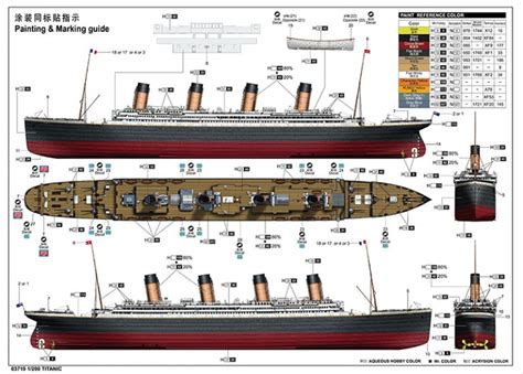 Trumpeter 1200 Scale Titanic With Led Lights Plastic Model Kit