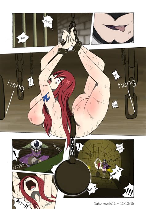 Rule 34 2girls Ass Bondage Breasts Chains Erza Scarlet Fairy Tail