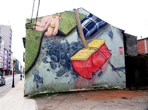 Arte Urbano En Ordes Galicia Por Liqen Arte Urbano Arte Artistas De