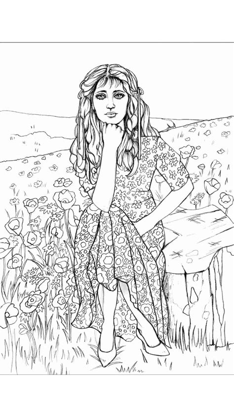 growing up coloring pages female sketch portraits art quote coloring pages art background