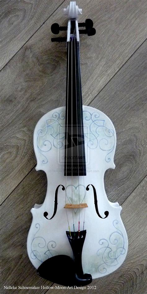 Handpainted Violin Design 1 By Hollow Moon Art On Deviantart Violin