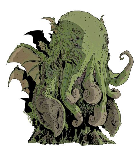 Chris Schweizers Old Blog October Monster Drawing 15 Cthulhu