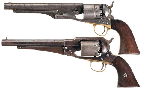 Two Civil War Era Percussion Revolvers A Colt Model 1860 Army Revolver