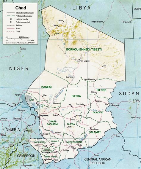 Carte Du Tchad