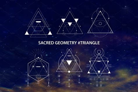 Sacred Geometry Triangle Custom Designed Illustrations ~ Creative Market