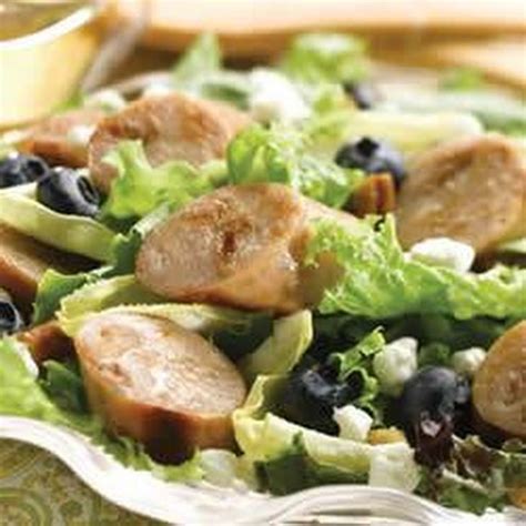 Gluten free sausage links are all natural, minimally processed chicken with no artificial ingredients and no fillers, binders or nitrites or nitrates except those naturally occurring in celery powder and sea salt. Johnsonville Strawberry and Apple Chicken Sausage Salad ...