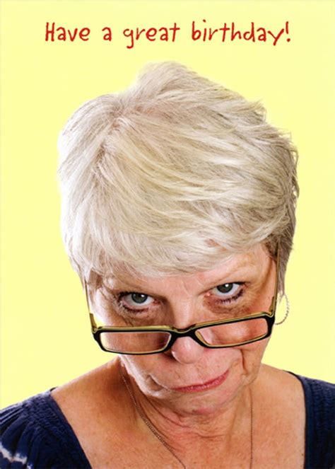 Oatmeal Studios Woman Looking Past Glasses Funny Humorous Feminine