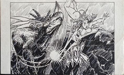 Budd Root Cavewoman Rain 4 P 18 Meriem In A Dinosaur Stampede In Eric Bs Adventure Comic