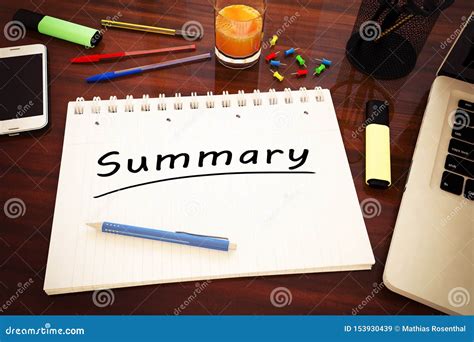 Summary Stock Illustration Illustration Of Concise 153930439