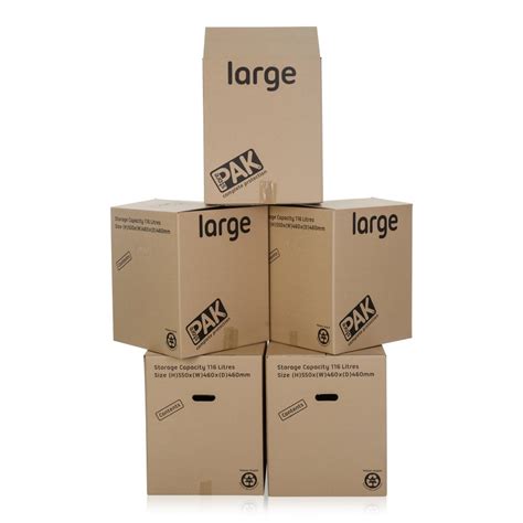 Pack Of 5 Large Cardboard Packing Boxes Home Storage From