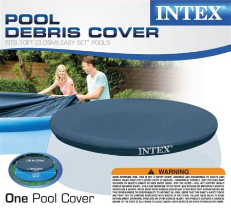 Intex 10 Foot Easy Set Round Above Ground Swimming Pool Debris Vinyl