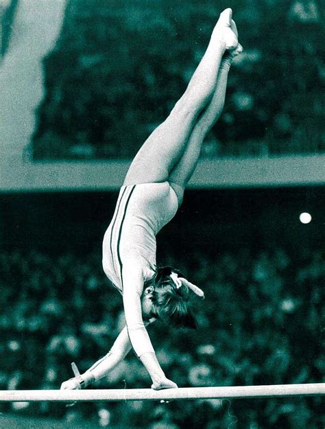 Romanian Gymnast Nadia Comaneci Pictured At Wembley Arena In London