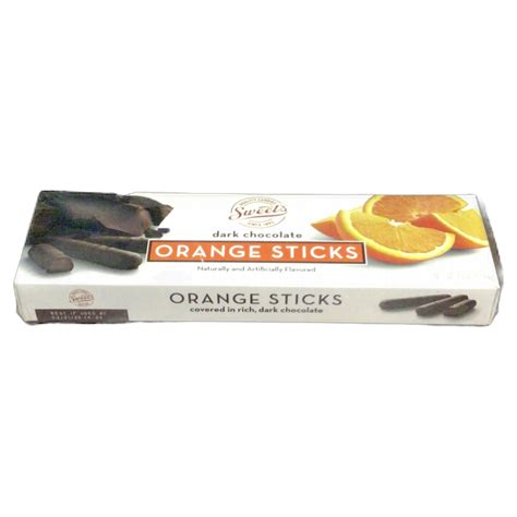 Sweets Dark Chocolate Orange Sticks Bon Bon Candies