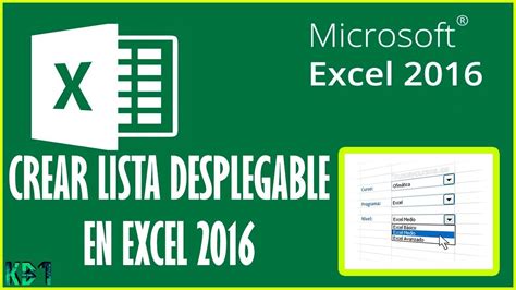 Excel Despegable Como Hacer Una Lista Desplegable En Excel 2016 Muy
