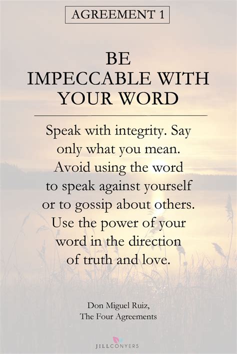 25 Inspirational Quotes From The Four Agreements With Images The