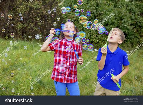 Kids Playing Bubbles Stock Photo 765772504 Shutterstock