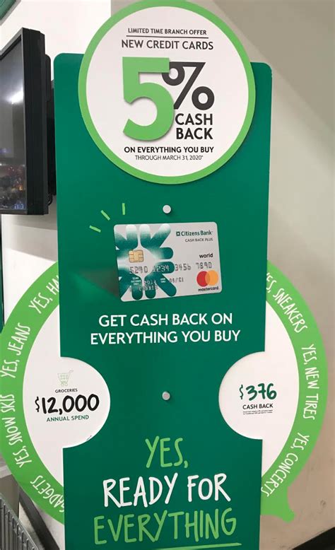 However, all credit card information is presented without warranty. Citizen's Bank Mastercard 5% Cash Back Through March 31 (Branch Only - Northeast US) - Doctor Of ...