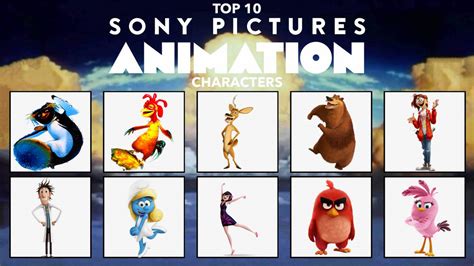 Top 10 Sony Pictures Animation Characters By Markendria On Deviantart