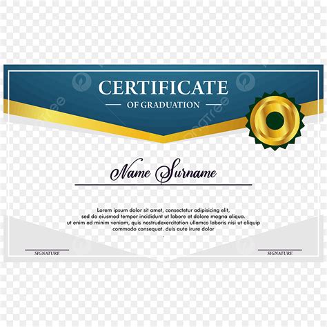 Certificate Graduation Award Vector Png Images Certificate Graduation