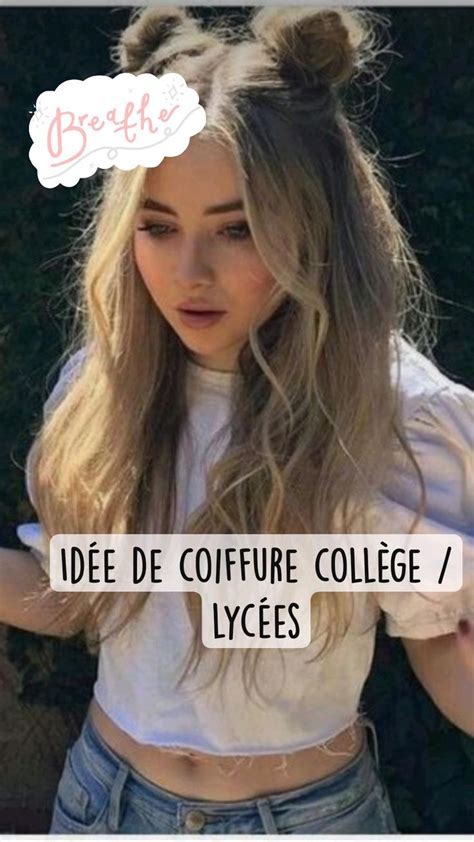 Idée de coiffure collège lycées Coiffure sport Idee coiffure facile