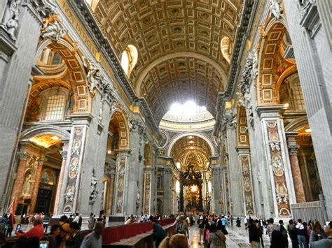 Inside St Peters Basilica Vatican Italy The Incredibly Long Journey