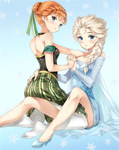 Elsa And Anna Frozen Drawn By Phanc Danbooru