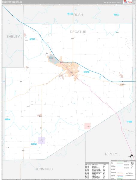 Decatur County In Zip Code Map Premium