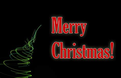 Photo Of Merry Christmas Light On A Dark Background Free Christmas Images