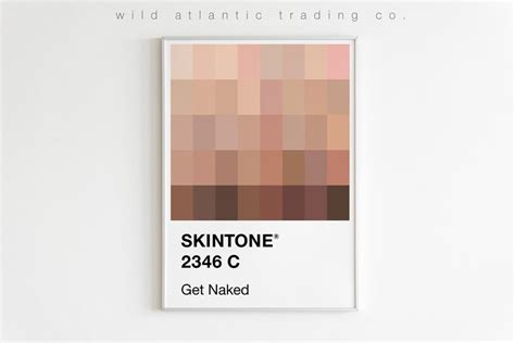 Printable Skintone Color Swatch Get Naked Pantone Inspired Etsy Ireland