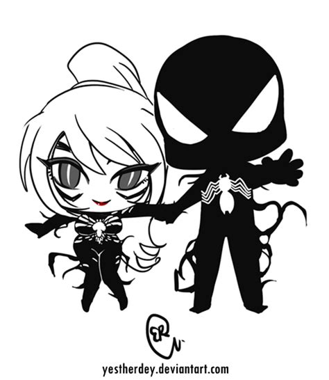 Chibi Symbiote Couple By Eromui Art On Deviantart
