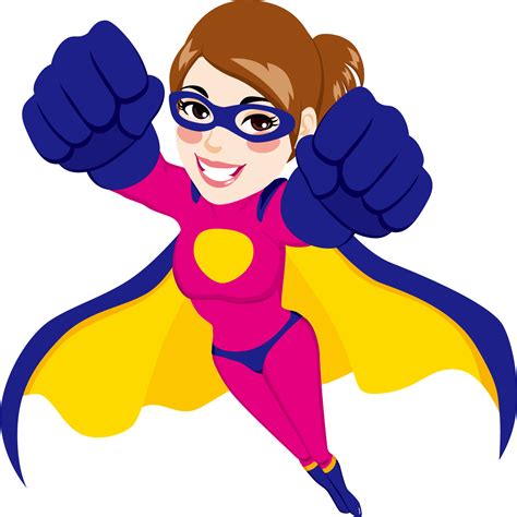 Superwoman Superhero Cartoon Female The Flying Superman Png Download