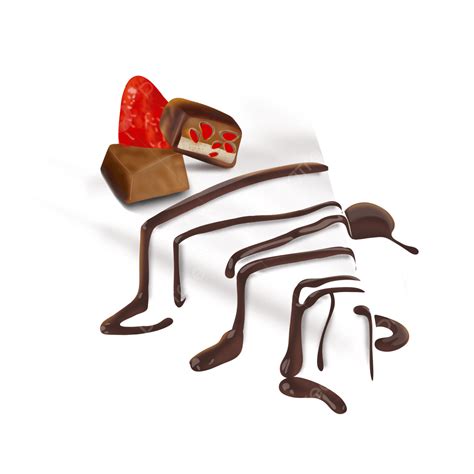 Chocolate Drip Clipart Vector Dripping Chocolate With Strawberry