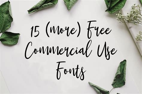 Fresh Free Fonts For Commercial Use Fancy Fonts