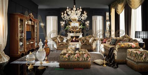 Classic Luxury Living Room Furniture Italian Artisanal Handmade