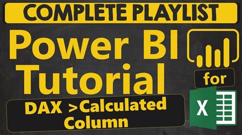 Power BI Tutorial For Beginners DAX Calculated Column 1 3 1 YouTube