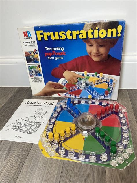 Frustration Board Game Vintage Mb Games Pop O Mastic 1993 Etsy