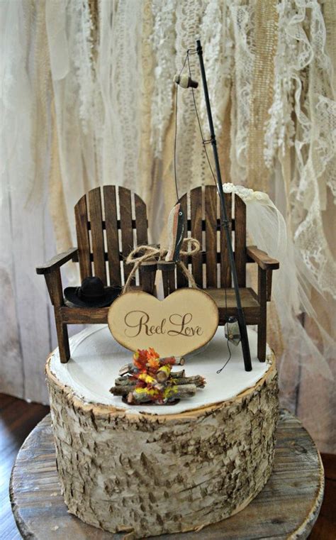 Migliaia di nuove immagini di alta qualità aggiunte ogni giorno. Fishing camping themed wedding cake topper fishing pole ...