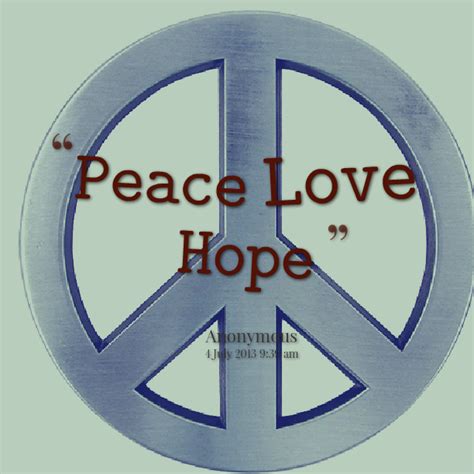 Quotes About Hope And Peace Quotesgram