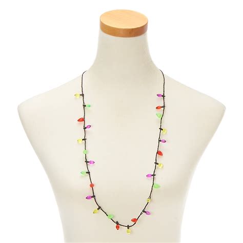 Mini Christmas Lights Light Up Necklace Claires Us