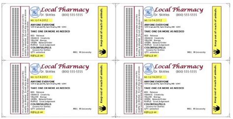 Pill bottle label template 4 best images of prescription bottle. Pin by Debbie Goff on Pill bottles | Label templates, Printable labels, Prescription bottles