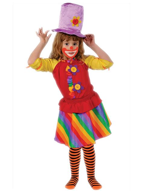 Kids Rainbow Clown Girls Costume 3799 The Costume Land